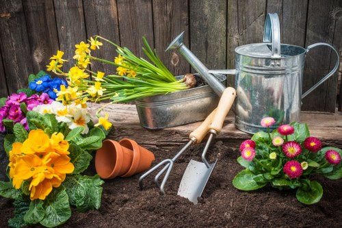 Gardeners Sanderstead team planning a bespoke garden layout